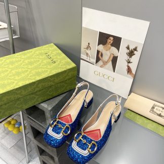 Gucci's new horsebit chunky heel shoes for early spring
