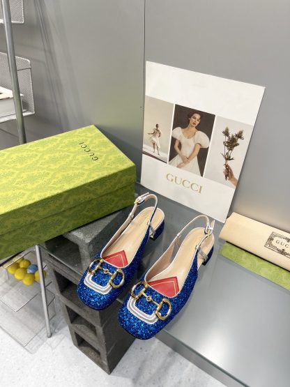 Gucci's new horsebit chunky heel shoes for early spring