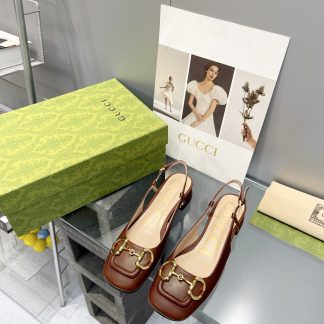 Gucci's new horsebit chunky heel shoes for early spring