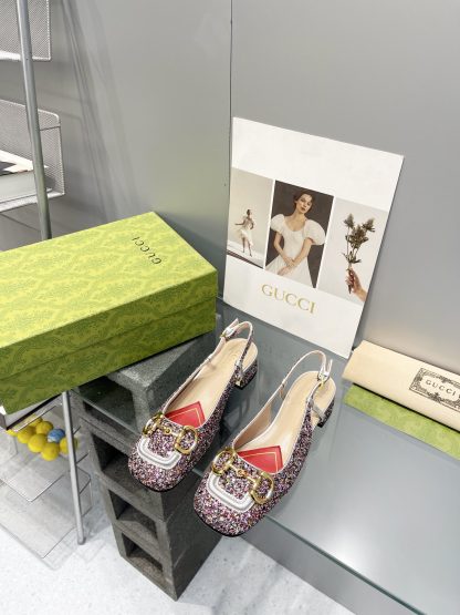 Gucci's new horsebit chunky heel shoes for early spring