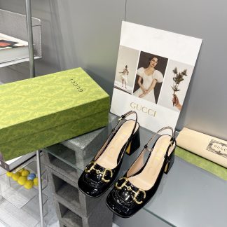 Gucci's new horsebit chunky heel shoes for early spring