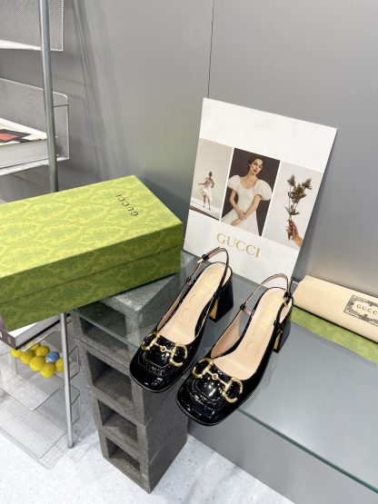Gucci's new horsebit chunky heel shoes for early spring