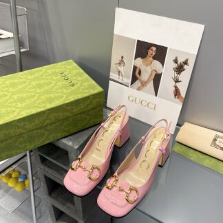 Gucci's new horsebit chunky heel shoes for early spring