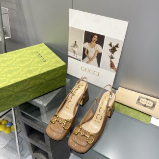 Gucci's new horsebit chunky heel shoes for early spring