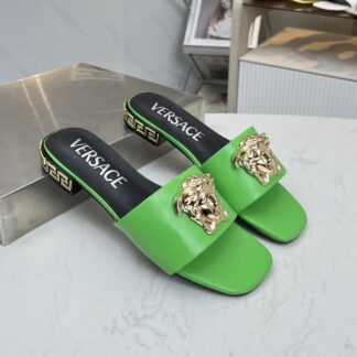 VERSACE flat slide sandals