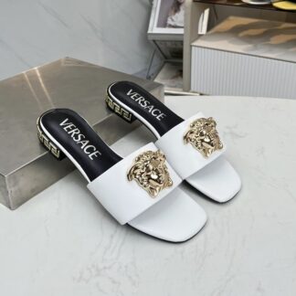 VERSACE flat slide sandals