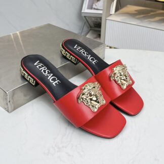VERSACE flat slide sandals