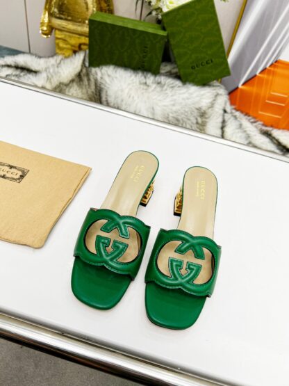 Gucci mid-heel slippers