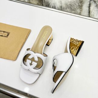 Gucci mid-heel slippers