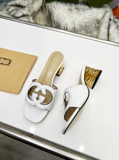 Gucci mid-heel slippers - Image 2