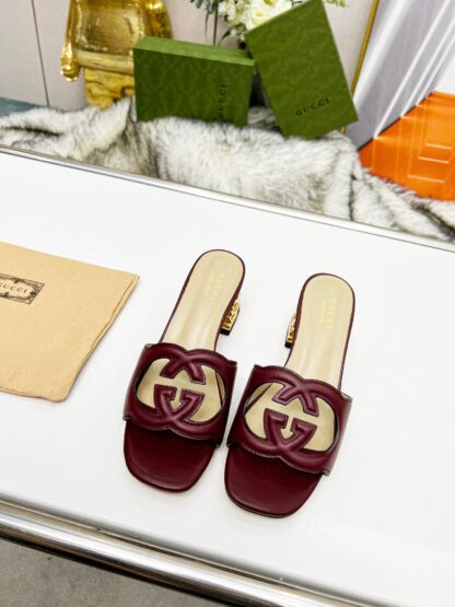 Gucci mid-heel slippers