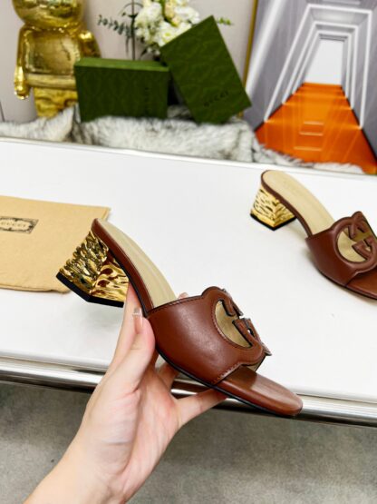 Gucci mid-heel slippers - Image 2