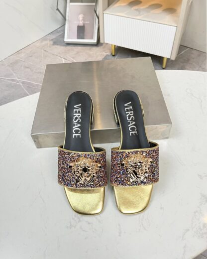 VERSACE flat slide sandals - Image 2