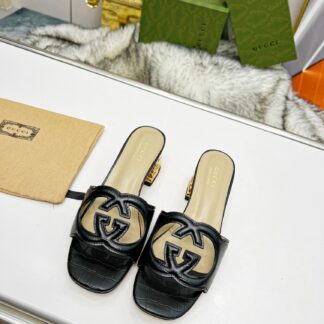 Gucci mid-heel slippers