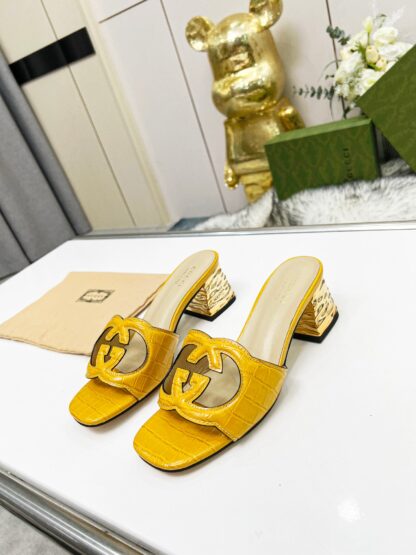 Gucci mid-heel slippers