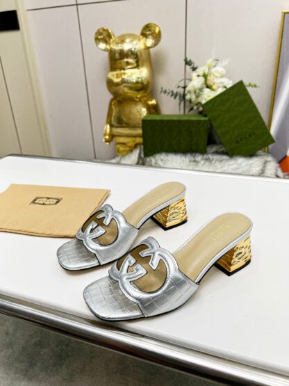 Gucci mid-heel slippers - Image 2