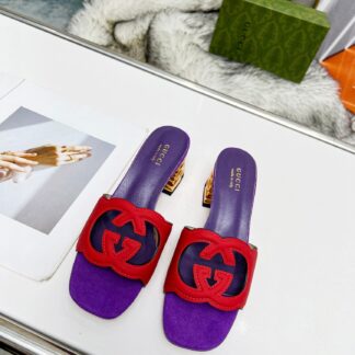 Gucci mid-heel slippers