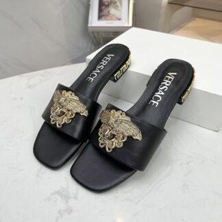 VERSACE flat slide sandals