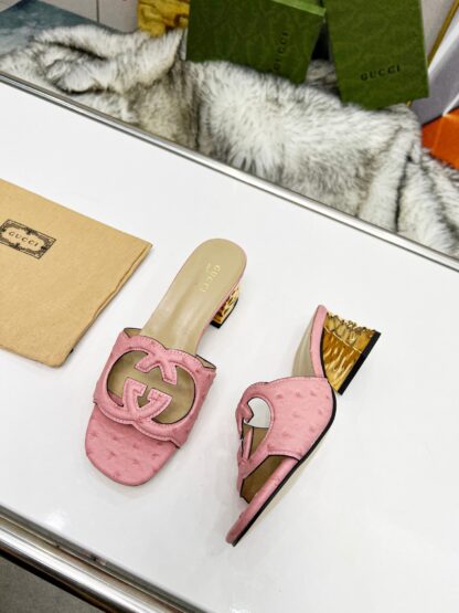 Gucci mid-heel slippers