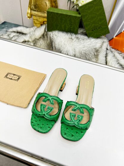 Gucci mid-heel slippers