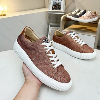 VERSACE new versatile canvas jacquard pattern casual men's shoes - Image 2