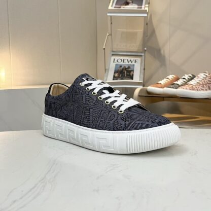 VERSACE new versatile canvas jacquard pattern casual men's shoes - Image 2
