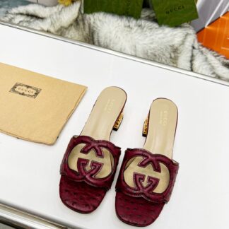 Gucci mid-heel slippers