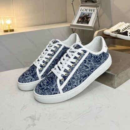 VERSACE new canvas jacquard pattern versatile casual men's shoes - Image 2