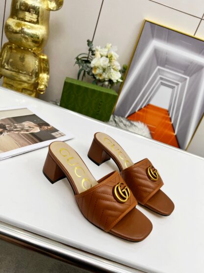 Gucci mid-heel slippers