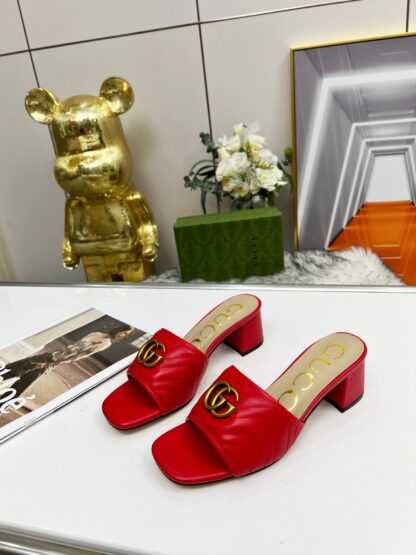Gucci mid-heel slippers