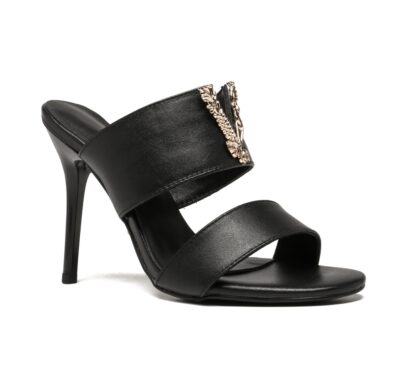 VERSACE Fashion V Buckle High Heels - Image 2