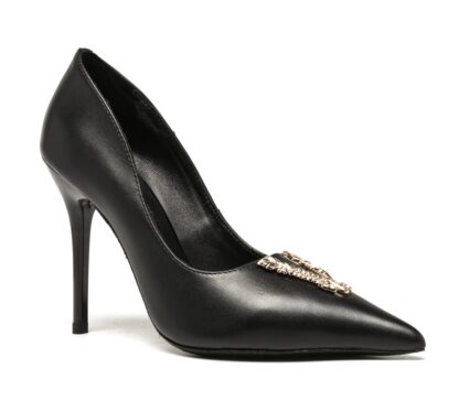 VERSACE Fashion Classic V-Buckle High Heels - Image 2