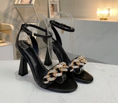 VERSACE Fashion Chain Sandals High Heels