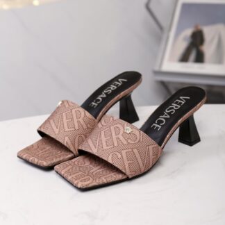 VERSACE New Open Toe High Heel Mules