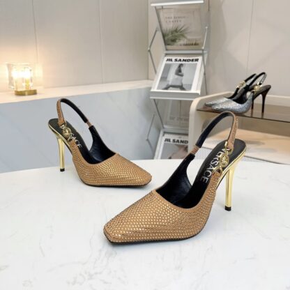 VERSACE new women's rhinestone high heels - Image 2