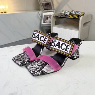 VERSACE new color matching high heel sandals