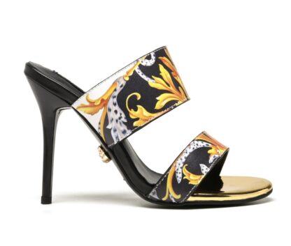 VERSACE New Fashion Printed Sandals High Heels - Image 2