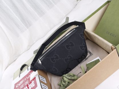 Gucci all-black design classic crossbody bag