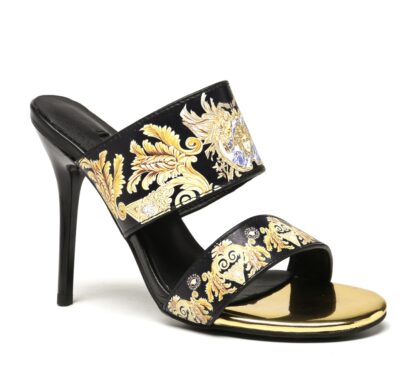 VERSACE PRINTED SANDALS HIGH HEELS - Image 2