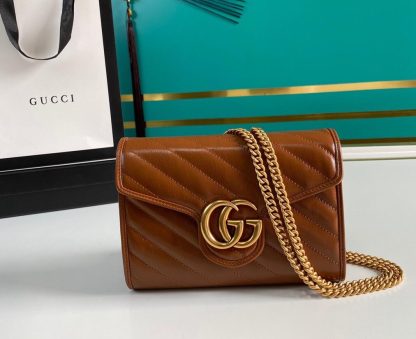 Gucci fashion chain bag with double G buckle handbag