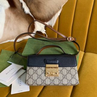 Gucci Double G Interlocking Pattern Crossbody Bag