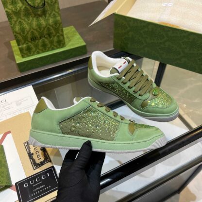 Gucci retro distressed elements, washed retro logo casual shoes on the tongue - Image 2