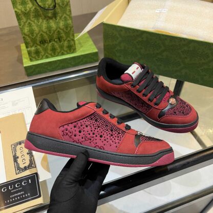 Gucci retro distressed elements, washed retro logo casual shoes on the tongue - Image 2