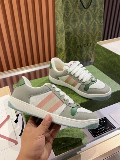 Gucci retro distressed elements, washed retro logo casual shoes on the tongue - Image 2