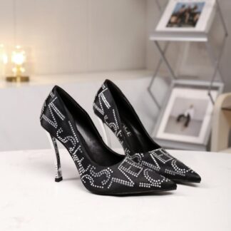 VERSACE Fashion Crystal Diamond High Heels