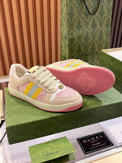 Gucci retro distressed elements, washed retro logo casual shoes on the tongue - Image 2