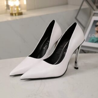 VERSACE new pointed leather high heels