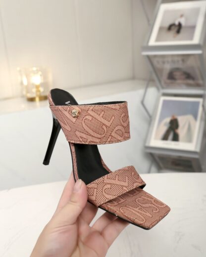 VERSACE New Open Toe High Heel Mules - Image 2