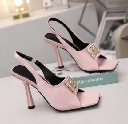 VERSACE silk elegant high heels