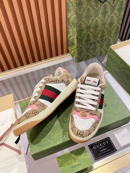 Gucci retro distressed elements, washed retro logo casual shoes on the tongue - Image 2